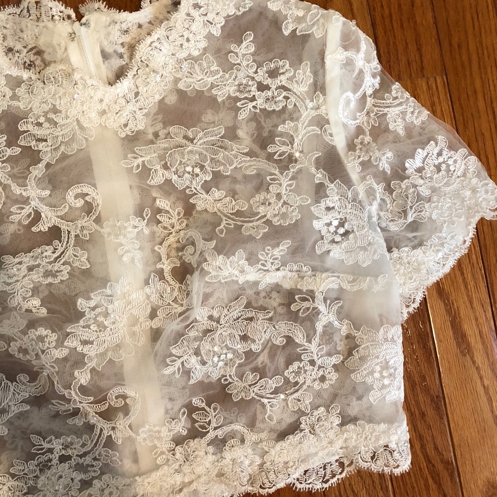 Lace bolero/ evening coverup